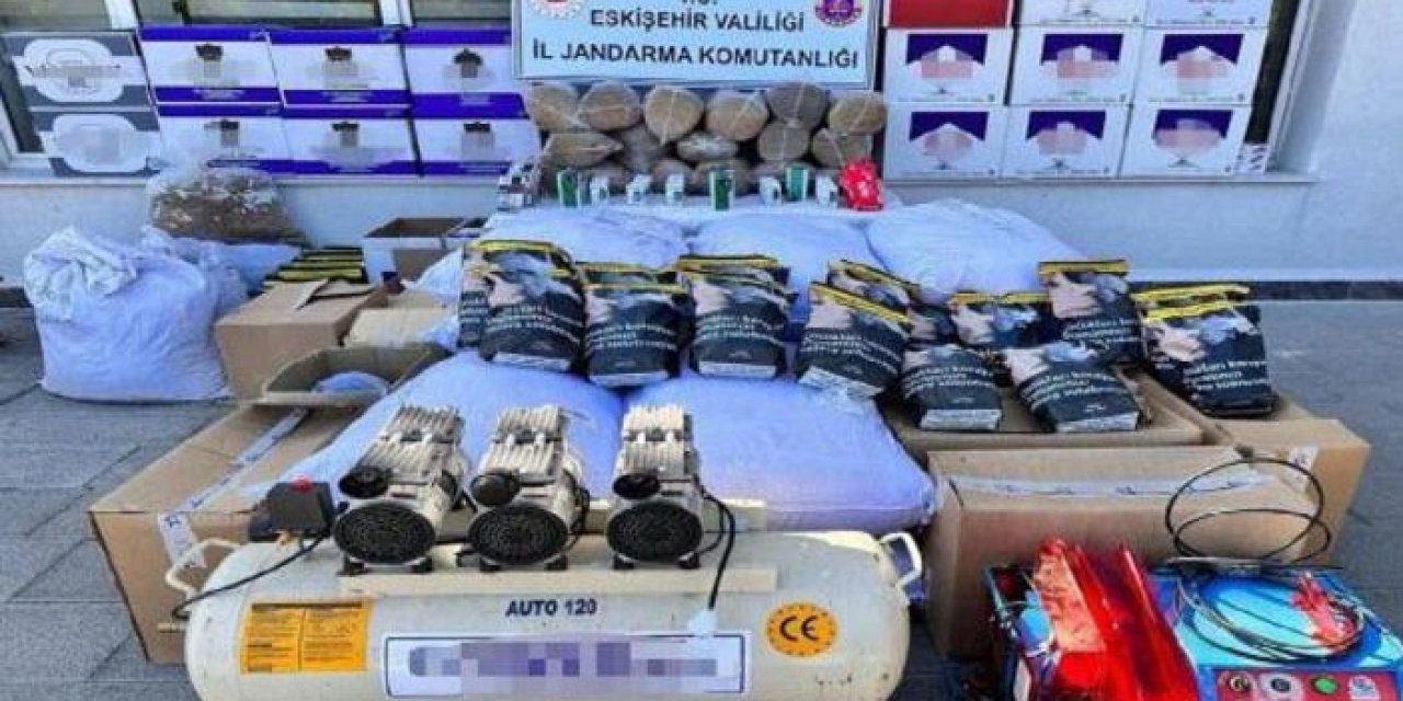 1 milyon değerinde kaçak sigara operasyonu