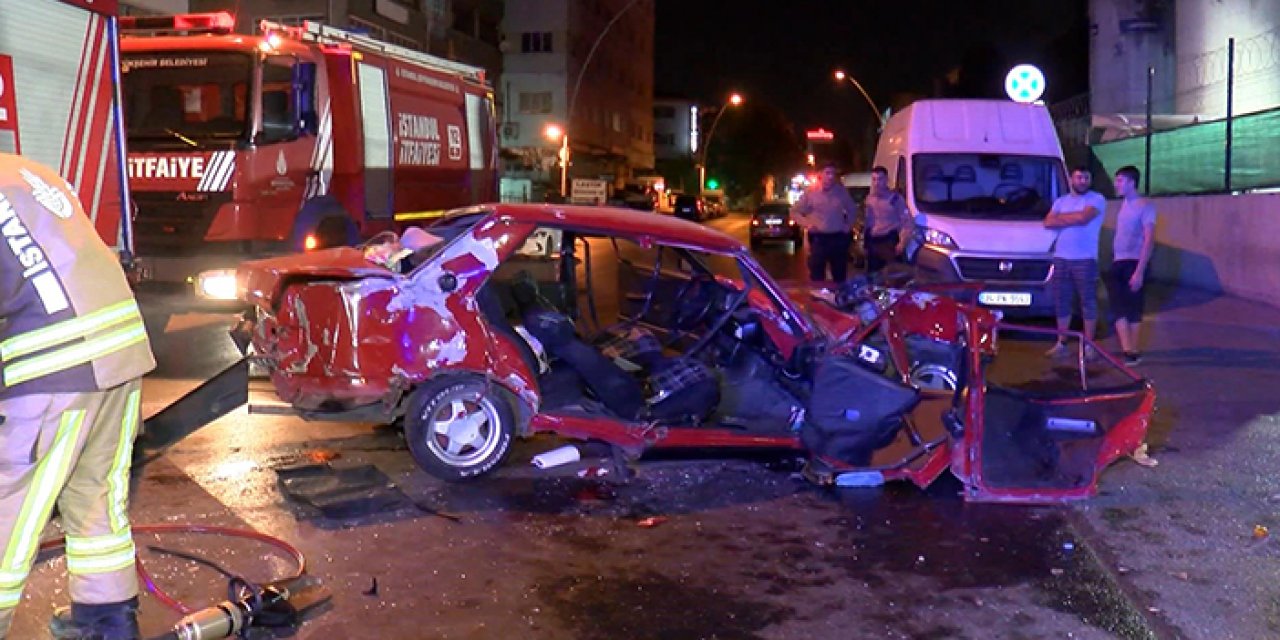 Otomobil tankere çarptı: 2 yaralı