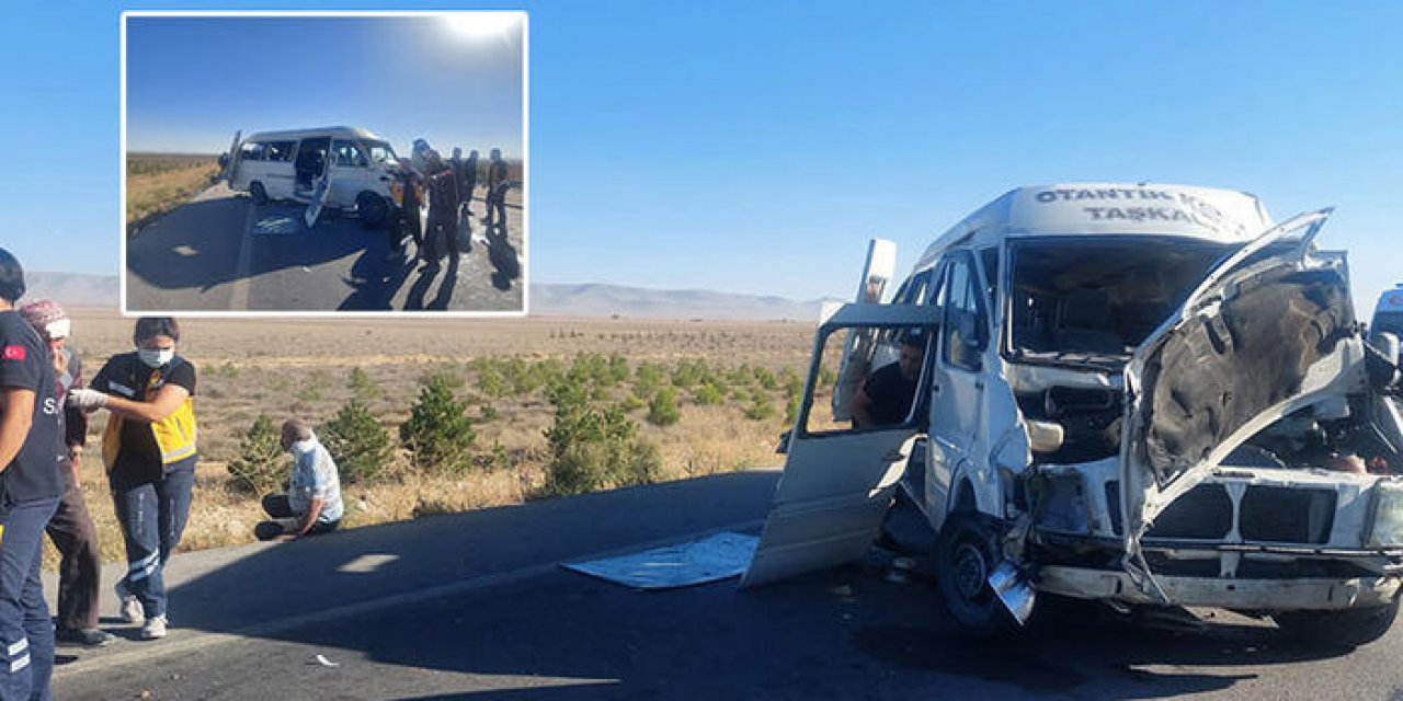 Lastiği patlayan minibüs devrildi: 1 ölü 11 yaralı