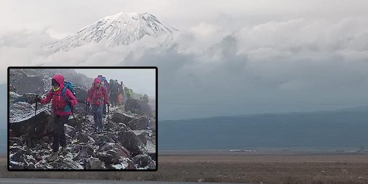 Ağrı Dağı'na ilk kar düştü!