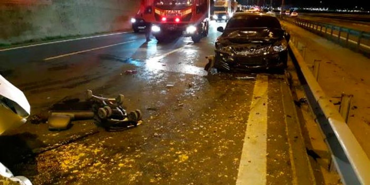 Zincirleme kazada 5 yaralı: Kalbi duran bebek yeniden hayata döndürüldü