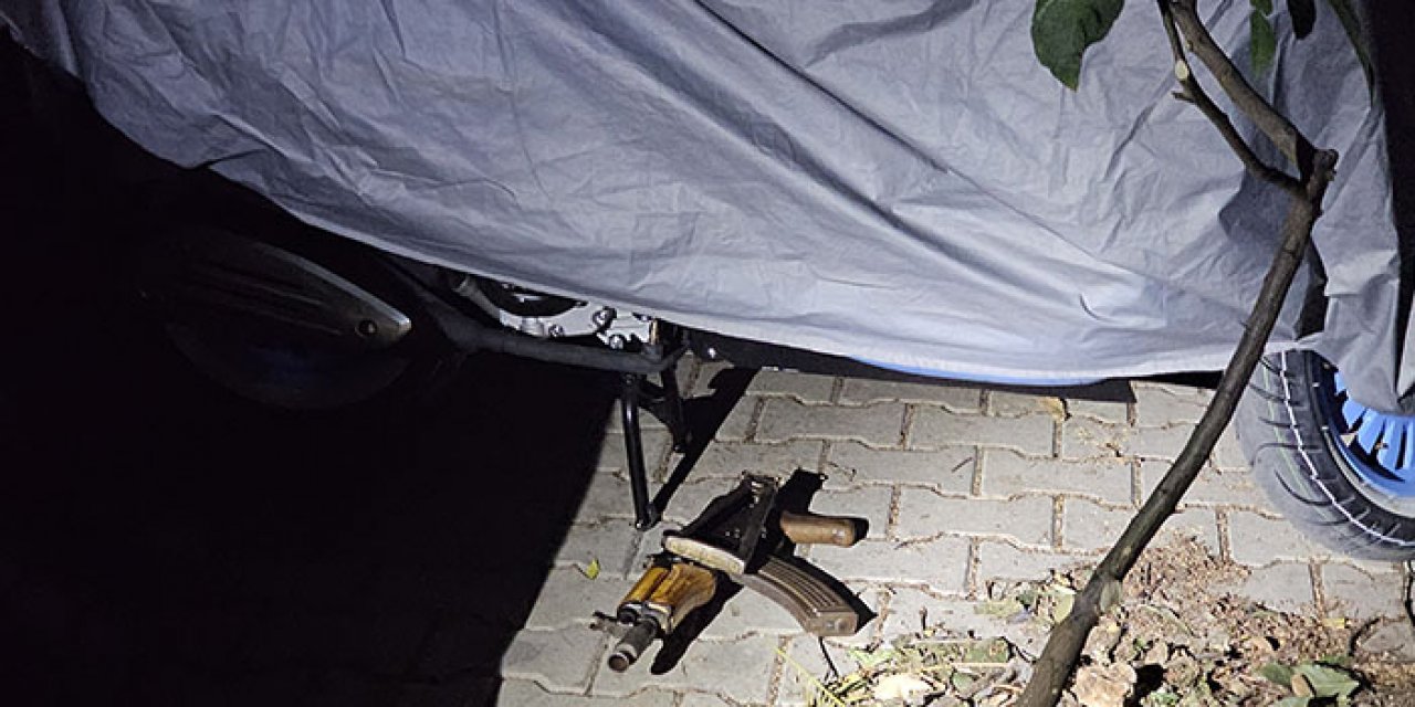 Çalıntı motosikletliler bekçileri görür görmez kaçtı