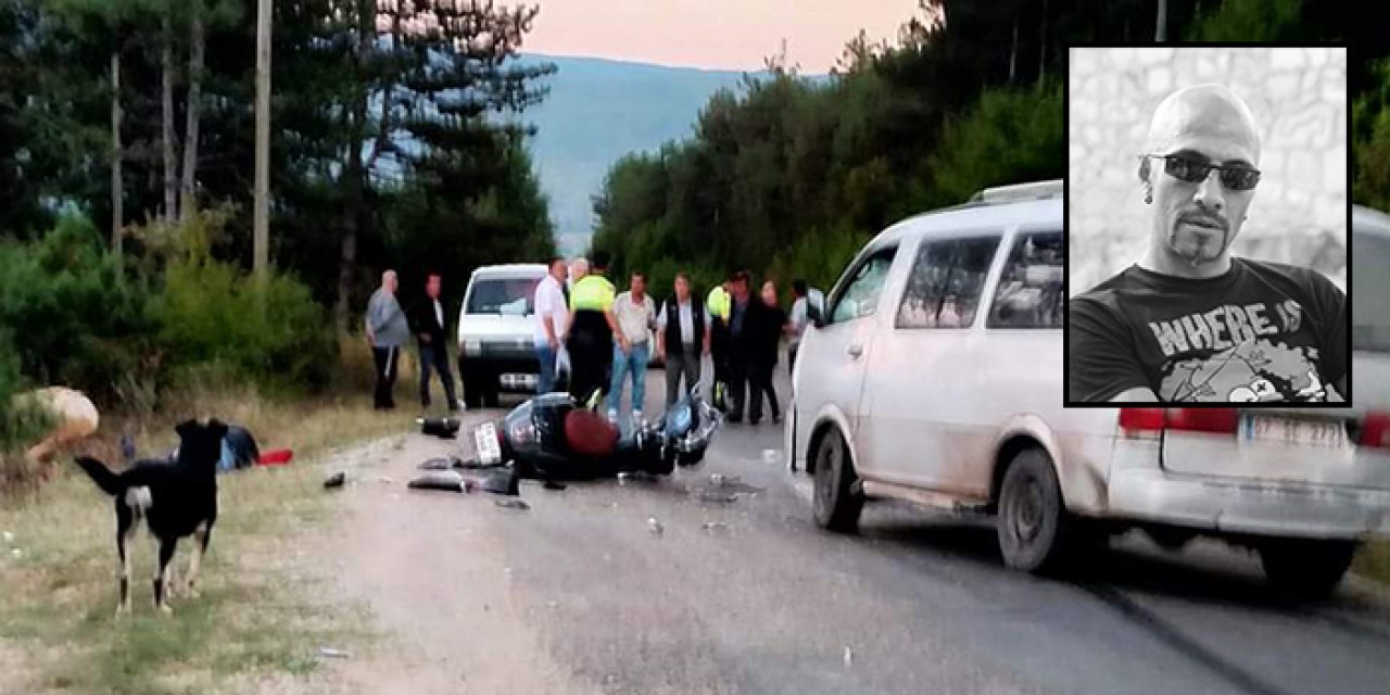 Kafa kafaya çarpıştılar motosikletli sürücü öldü