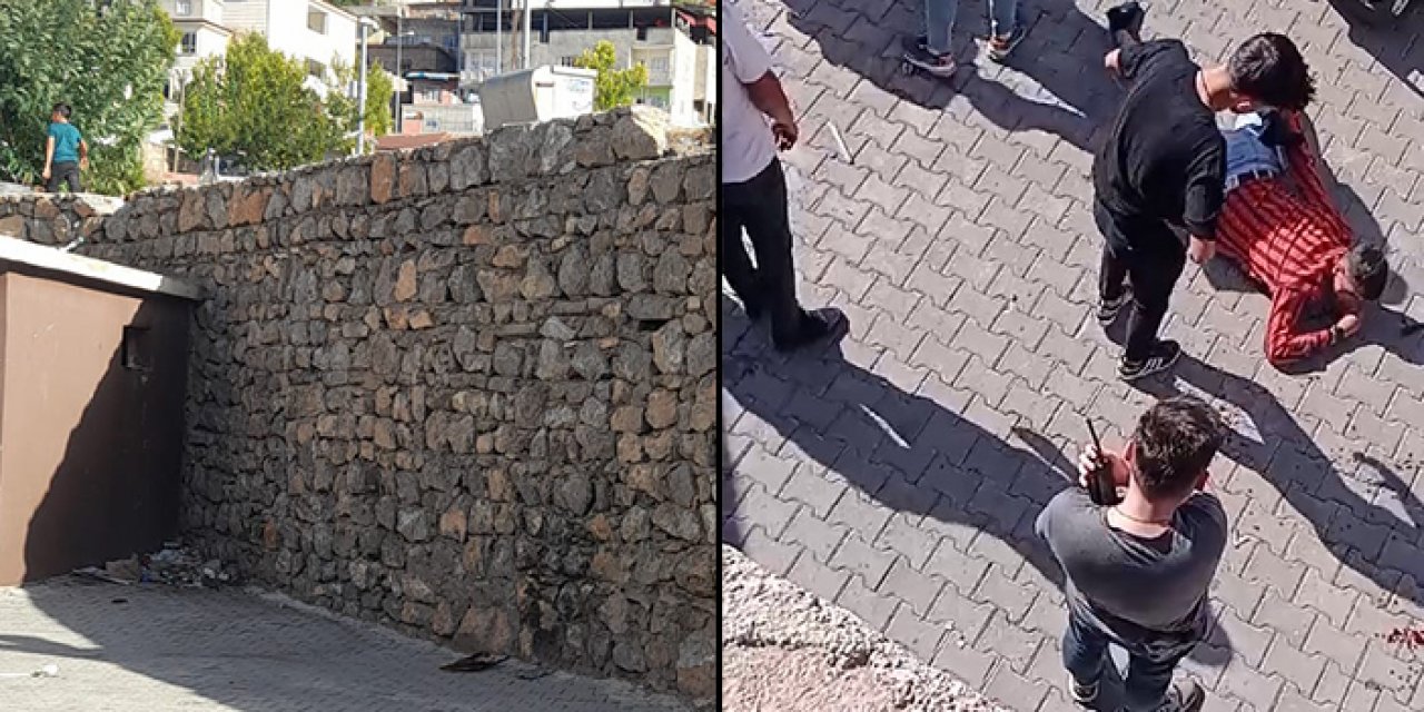 Sepetli motosiklet yüksekten düştü: 2 yaralı