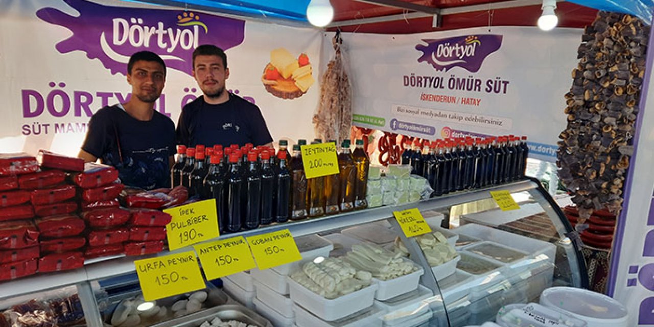 Hatay'ın ilk süt ürünü işletmesi Ankara'da boy gösterdi