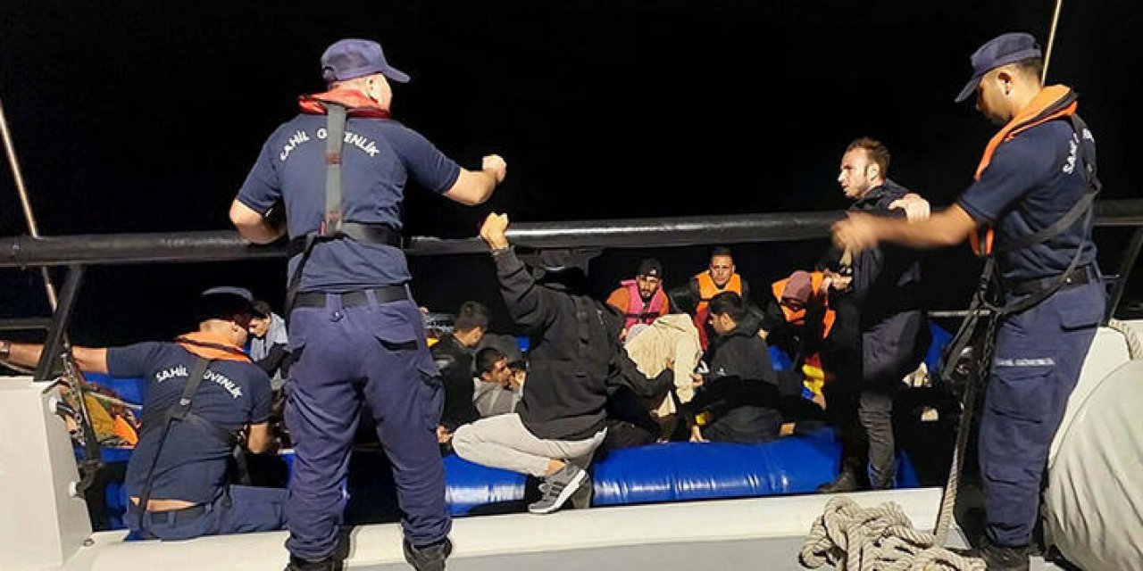Çanakkale' sahilde 61 kaçak göçmen yakalandı