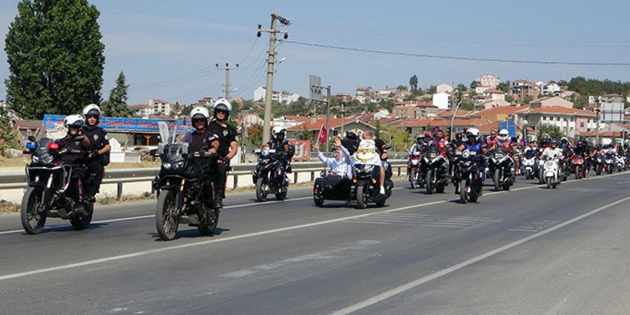 Motosiklet tutkunları Edirne'de buluştu