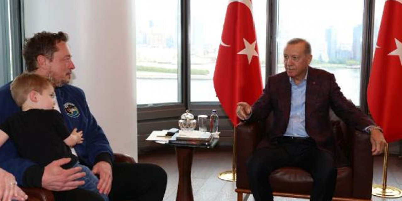 Cumhurbaşkanı Erdoğan Elon Musk'la görüştü