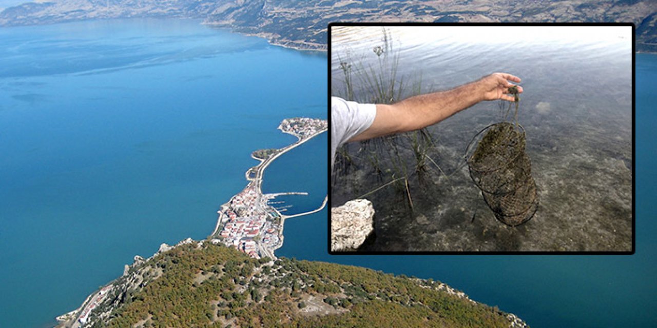 "Eğirdir gölü ölümü bekliyor" Sular çekilince kirlilik ortaya çıktı