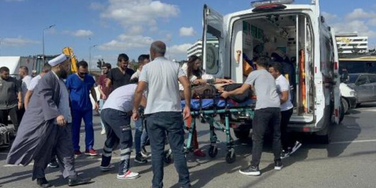 Motosiklet kazası: Sürücü ağır yaralı