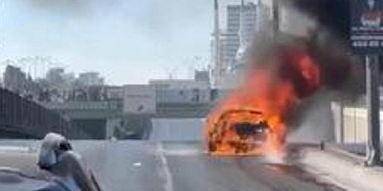 Aracını bakımdan aldı: 5 kilometre sonra yandı