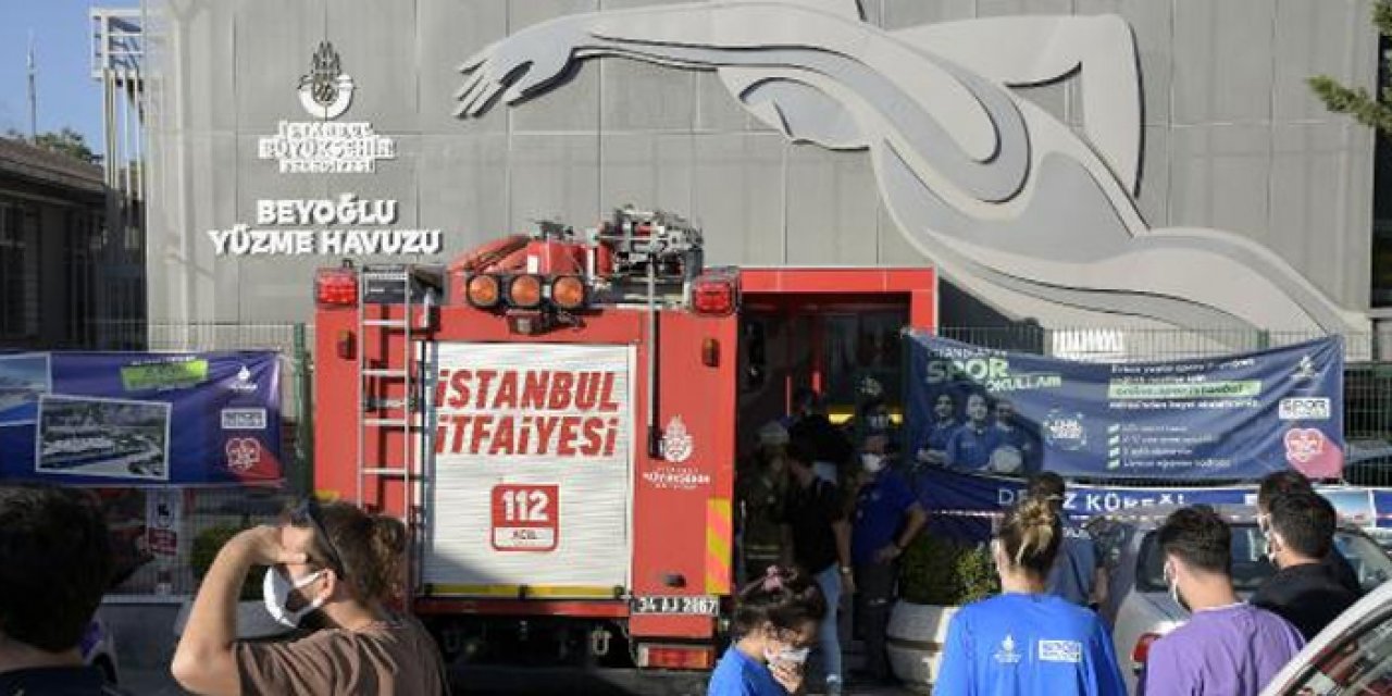 İstanbul'daki havuzdan sıvı klor etrafa yayıldı