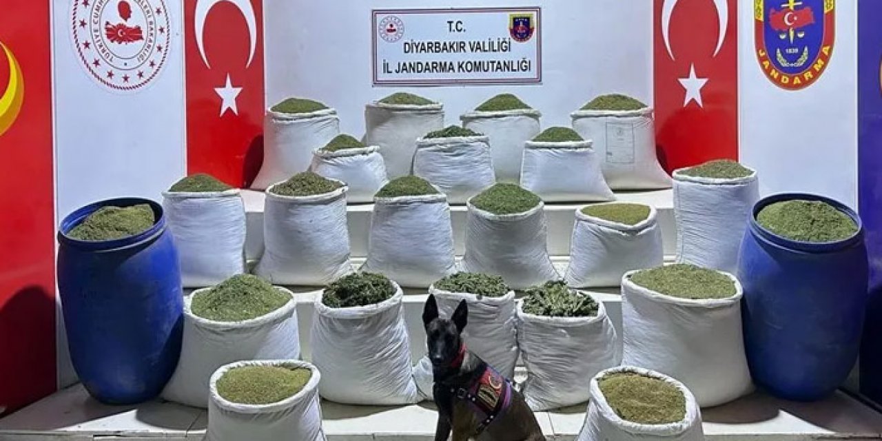 Diyarbakır'da 2 ton esrar ele geçirildi