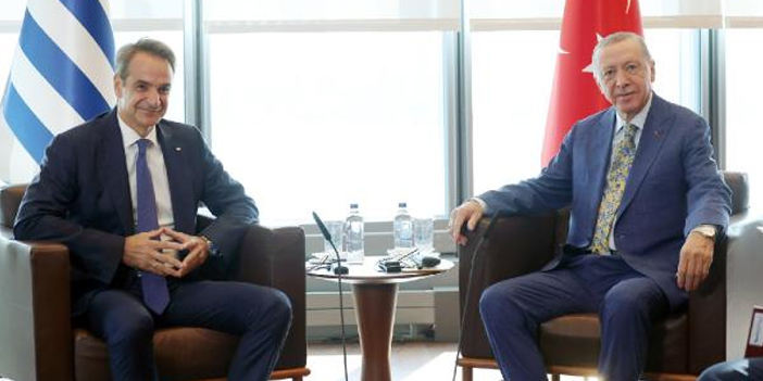 Erdoğan ve  Yunanistan Başbakanı Miçotakis görüştü
