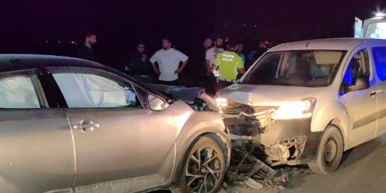 Tamire gelen araçla kaza yaptı