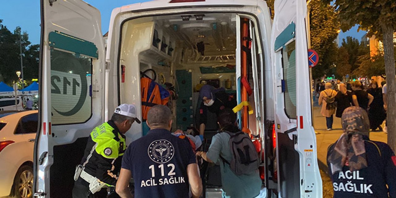 Asma kattan düşen çocuk yaralandı