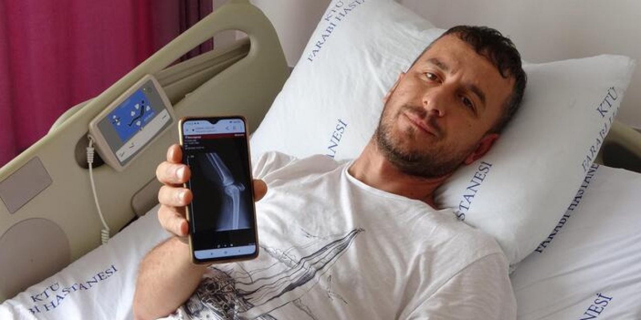 Dinlenirken yorgun mermi ile yaralandı