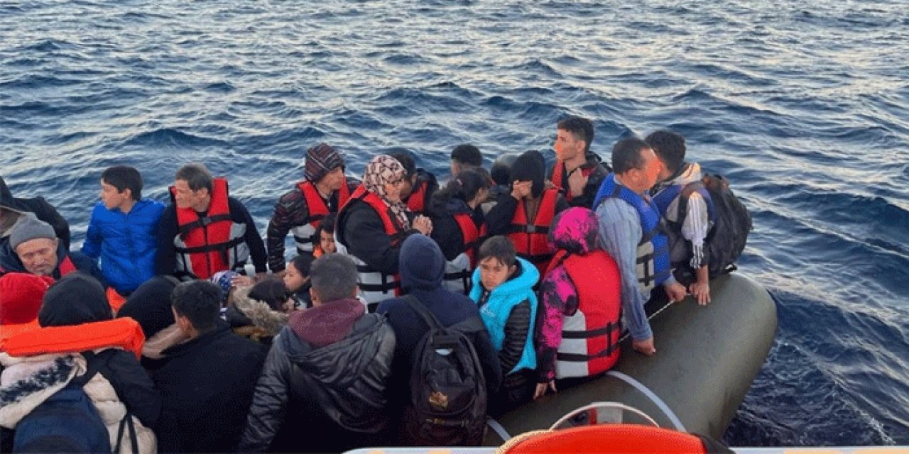 Çanakkale'de 58 düzensiz göçmen yakalandı