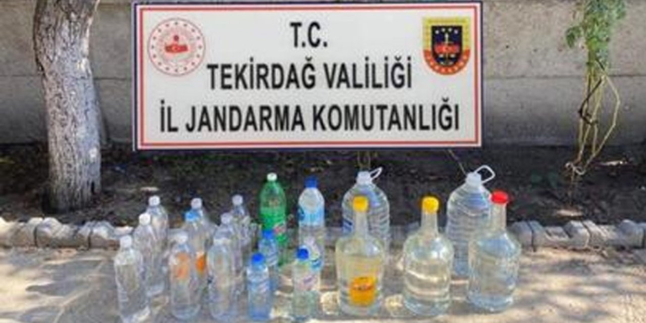 30 litre sahte içki ele geçirildi