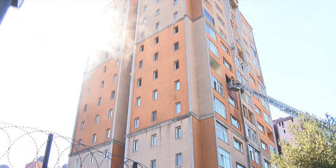 16 katlı binada yangın çıktı