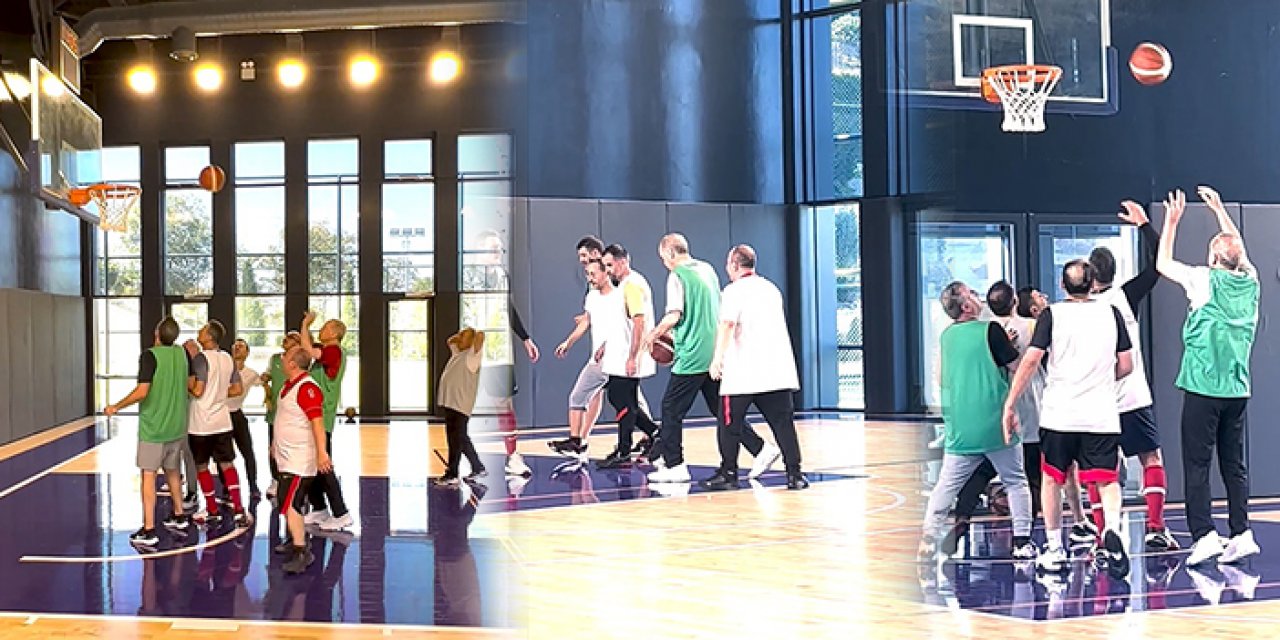 Cumhurbaşkanı Erdoğan’ın basketbol oynarken görüntüleri yayınlandı