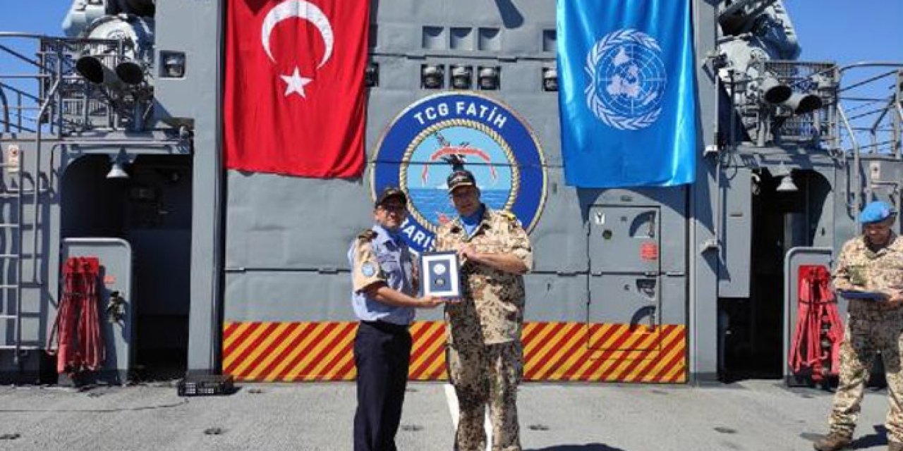 BM Lübnan'da görev yapan Fırkateyni ziyaret etti