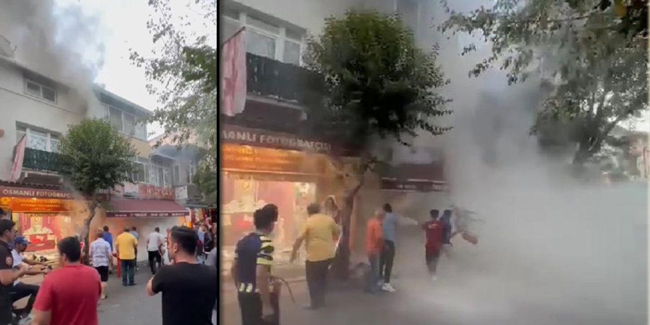 Büyükada'da yangın çıktı