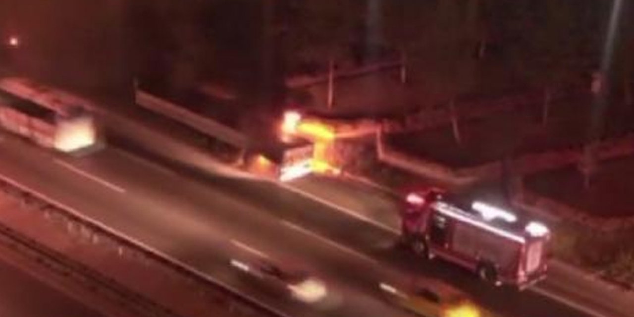 Seyir halindeyken yanmaya başladı