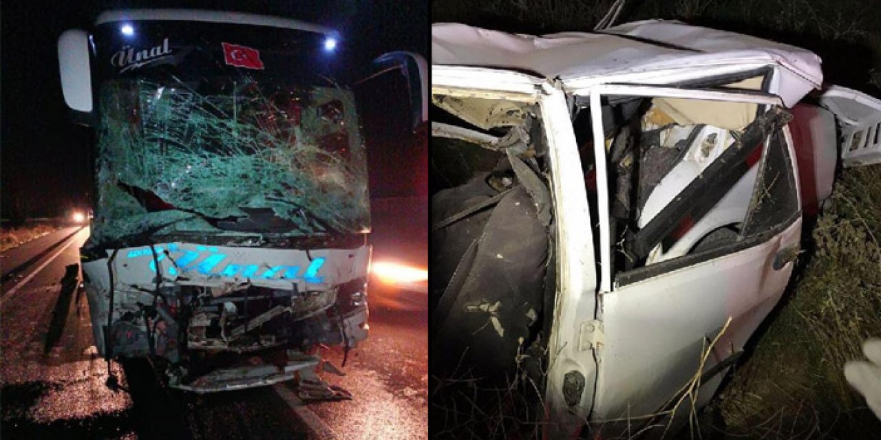 Kayseri'de korkuç kaza: 2 ölü, 20 yaralı