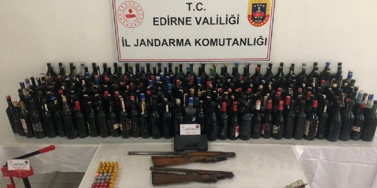 Edirne'de dev kaçak içki operasyonu