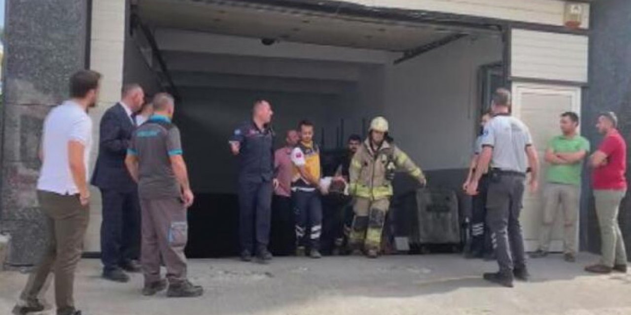 İş yeri asansörü düştü: 4 yaralı