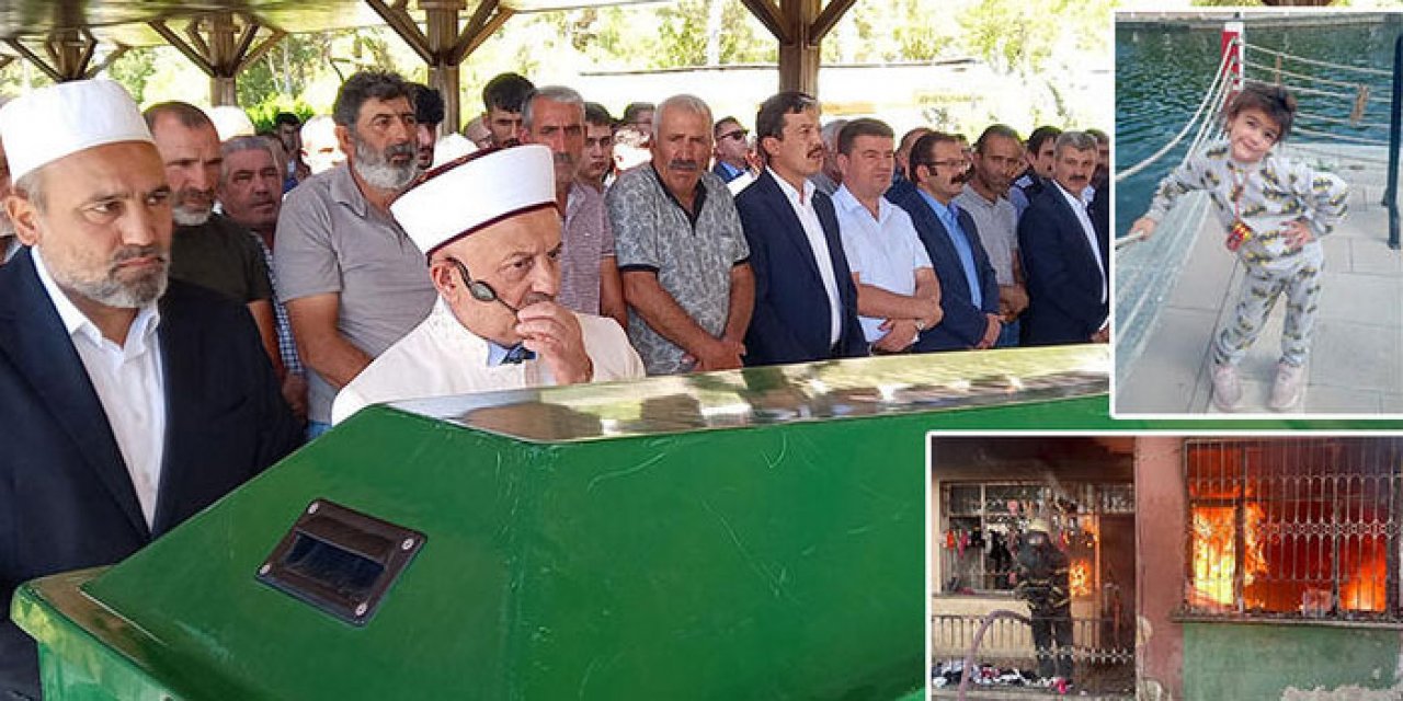 Yangında ölen 6 yaşındaki çocuk toprağa verildi