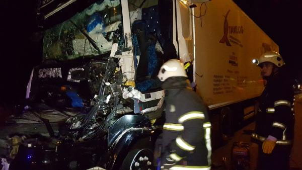 Edirne'de 2 Tırın kazası sonucu 1 kişi öldü!