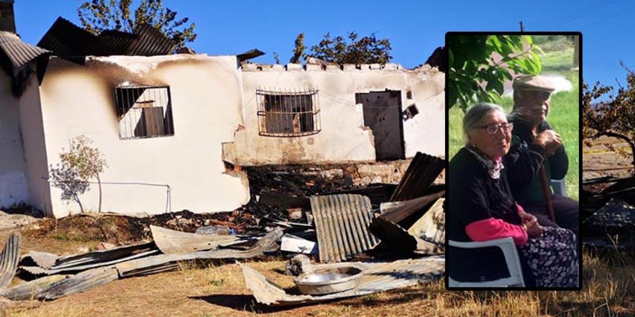 Gecekondu alev alev yandı: Yaşlı çift feci şekilde can verdi!