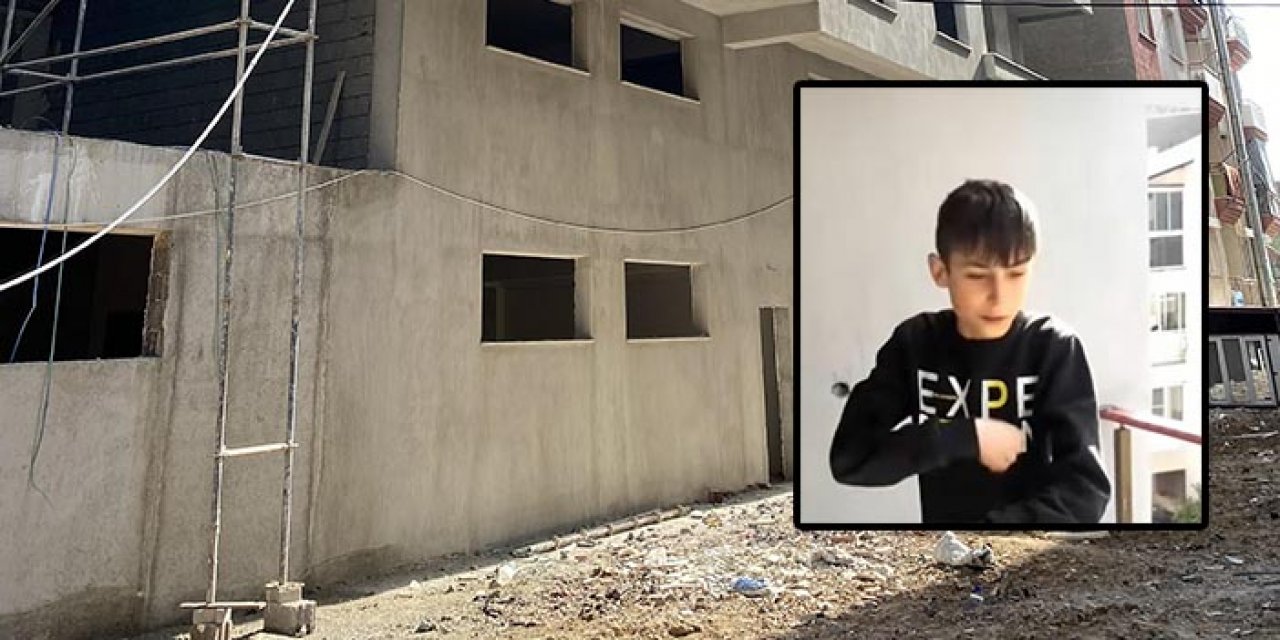 16 yaşındaki liseli çalıştığı inşaattan düşerek öldü!