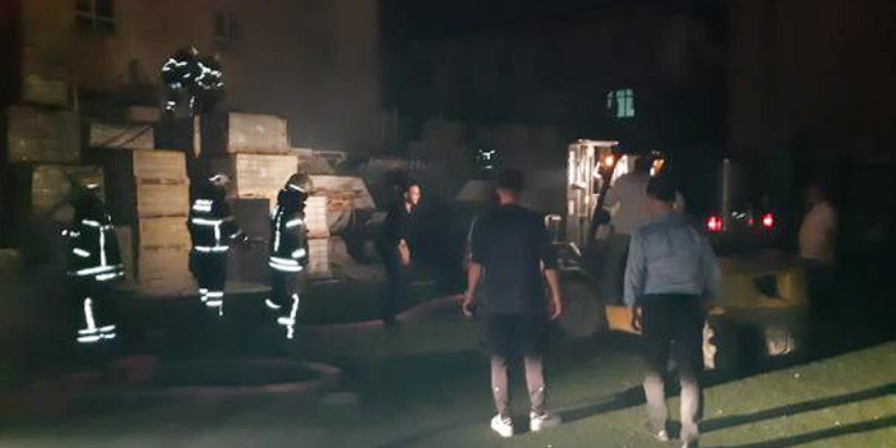 AK Parti ilçe başkanının iş yerinde yangın