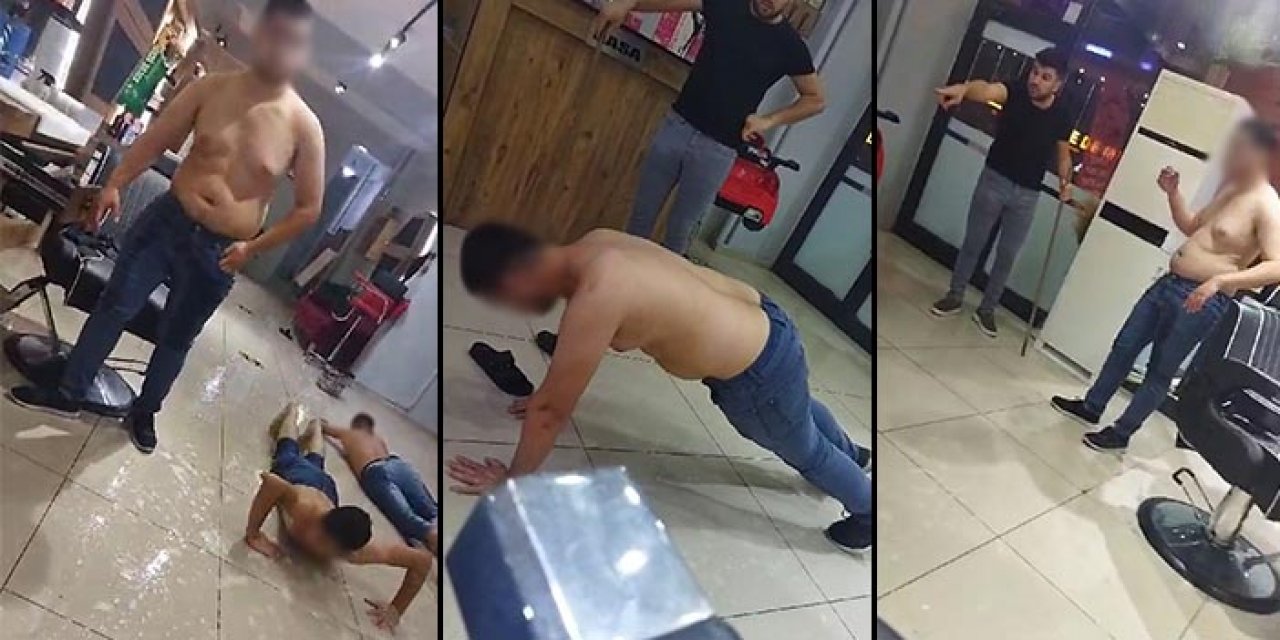 Çıraklarını süründürerek cezalandırdı