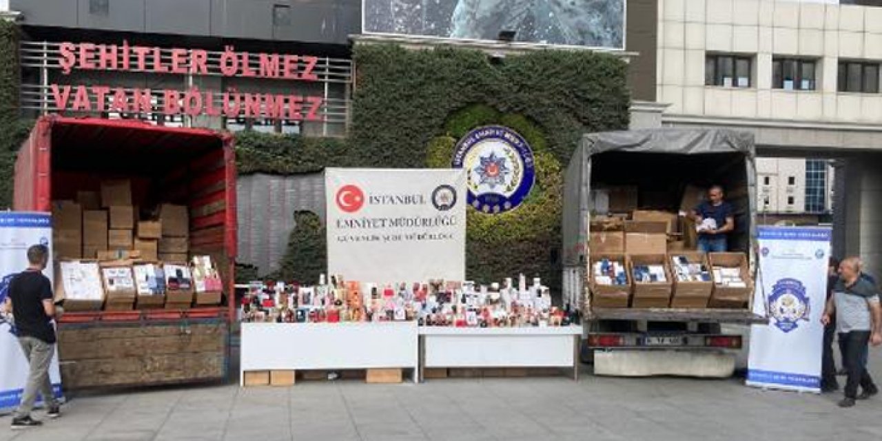 40 milyon TL değerinde sahte parfüm bulundu