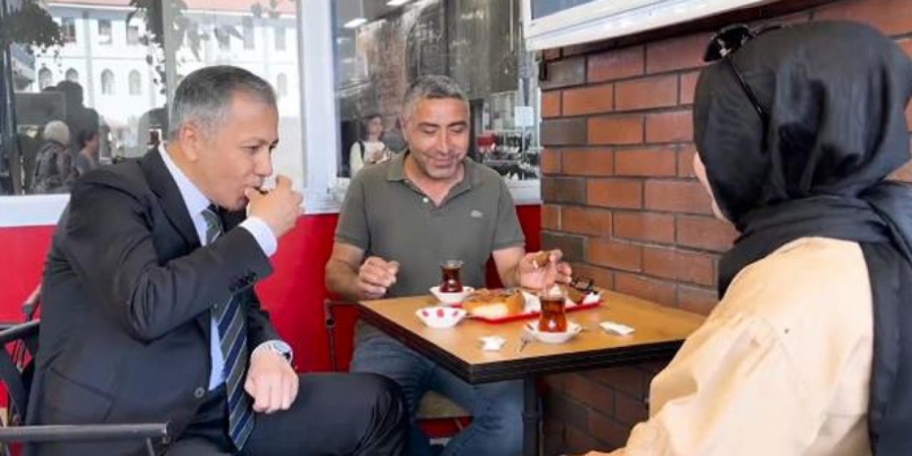 Bakan Yerlikaya'dan esnaf ziyareti