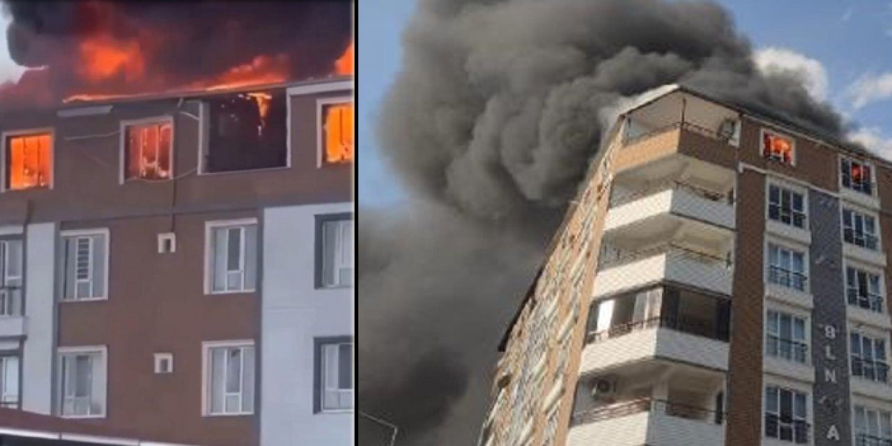 Yangında 6 daire kullanılmaz hale geldi