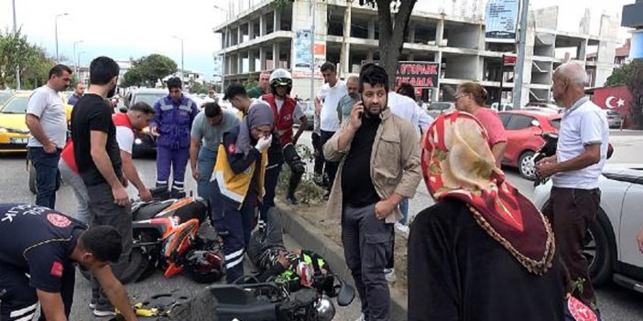 Bisikletiyle ters yöne girdi kazaya neden oldu: 2 yaralı