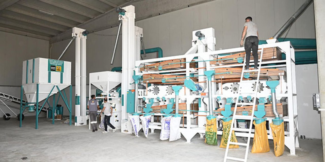 Tohum eleme tesisi hizmet vermeye başladı
