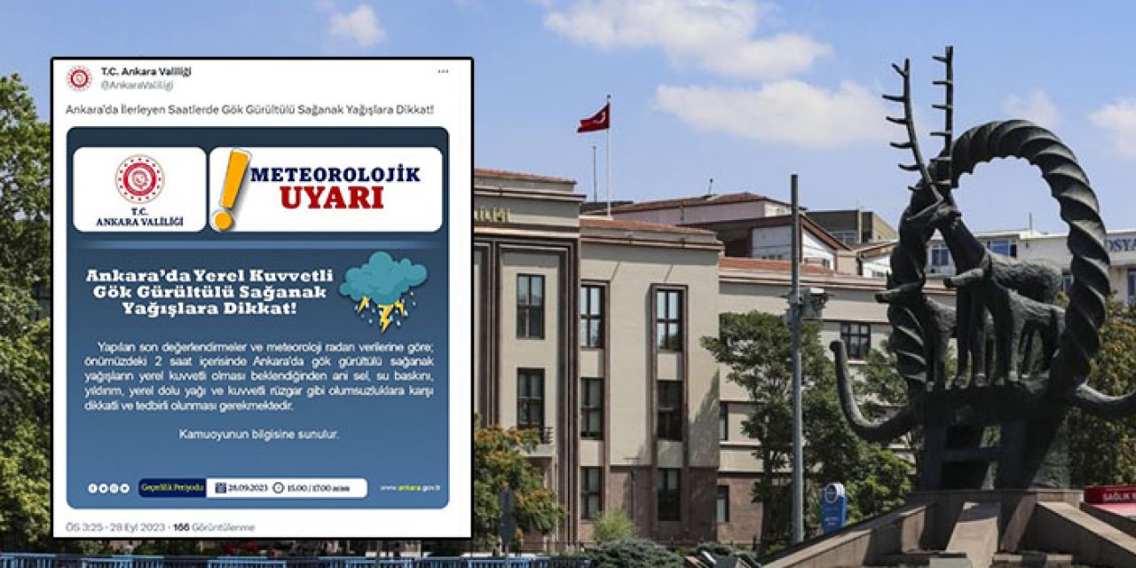 Valilikten sağanak uyarısı: 2 saat içinde…