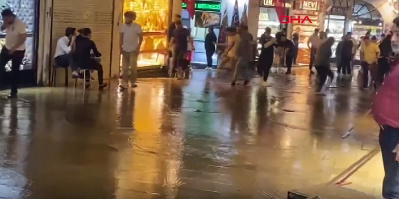 İstanbul’un tarihi mekânlarını su bastı