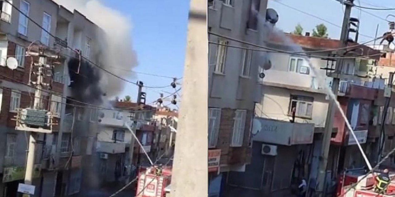 Diyarbakır'da bir binada yangın çıktı