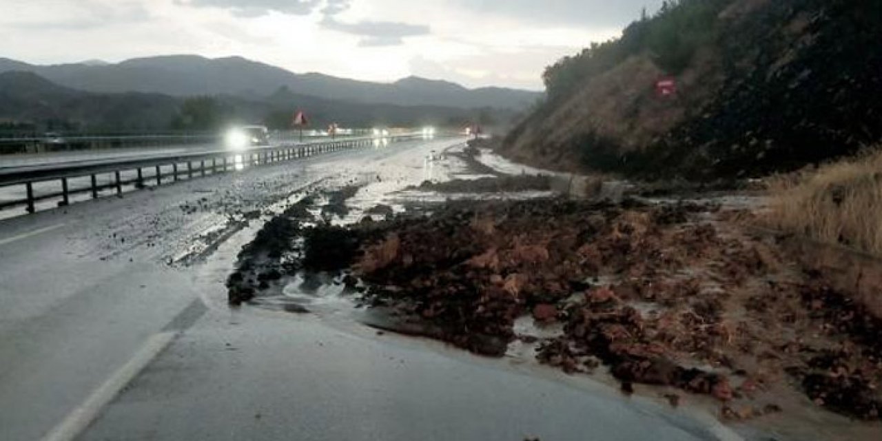 Çorum'da selin gelişi görüntülendi