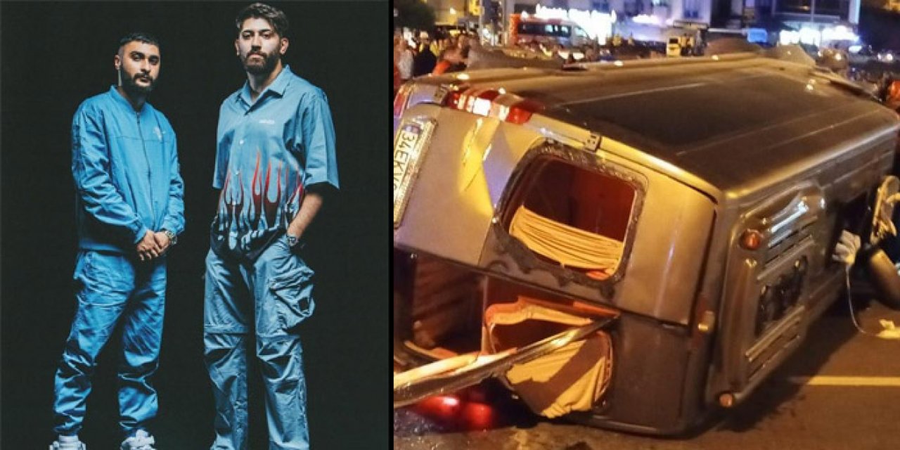 Canbay ve Wolker trafik kazası geçirdi: 7 yaralı