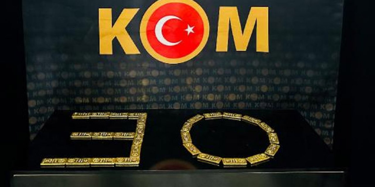 Gümrük kaçağı 28 kilogram külçe altın ele geçirildi