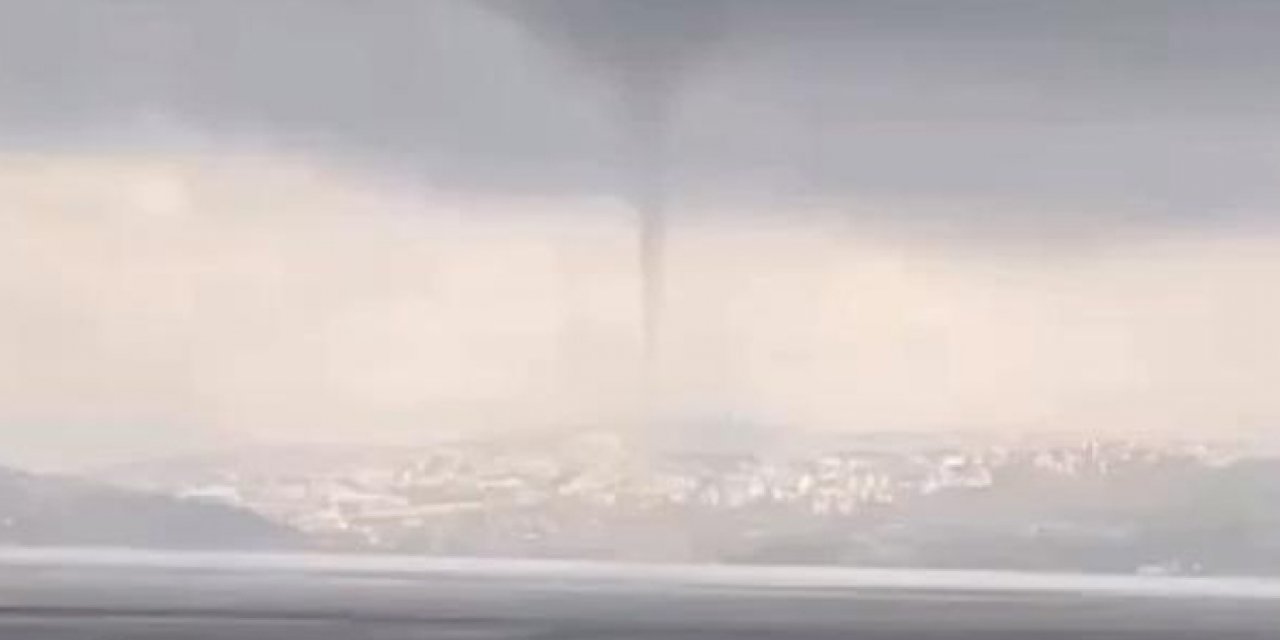 Yalova’da şiddetli yağmurun ardından hortum çıktı