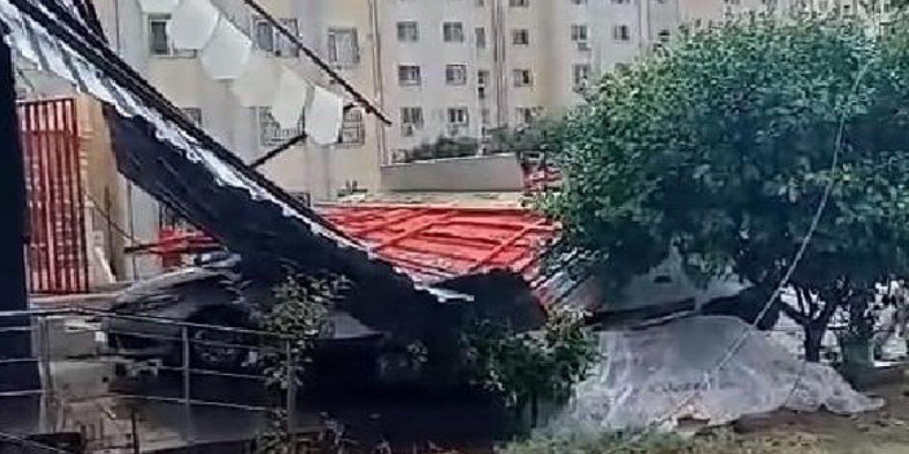 Adana'da sağanak ve fırtına etkili oldu